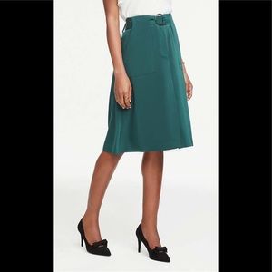 NWT Ann Taylor midi belted skirt